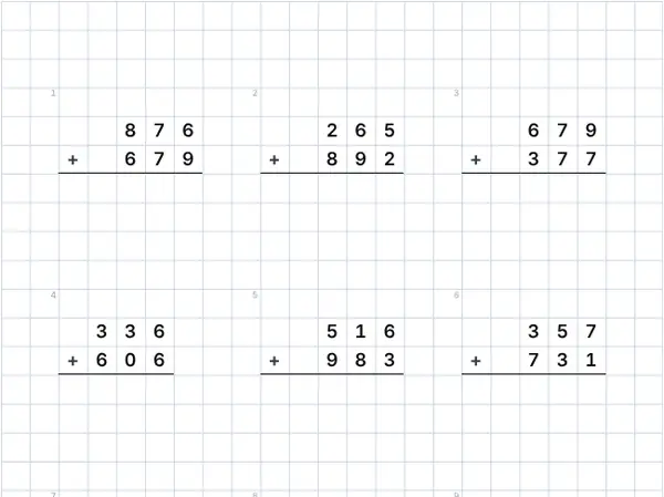 Example: Column math