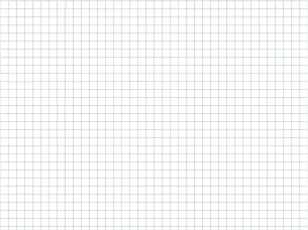 Exemplo de folha: Papel quadriculado